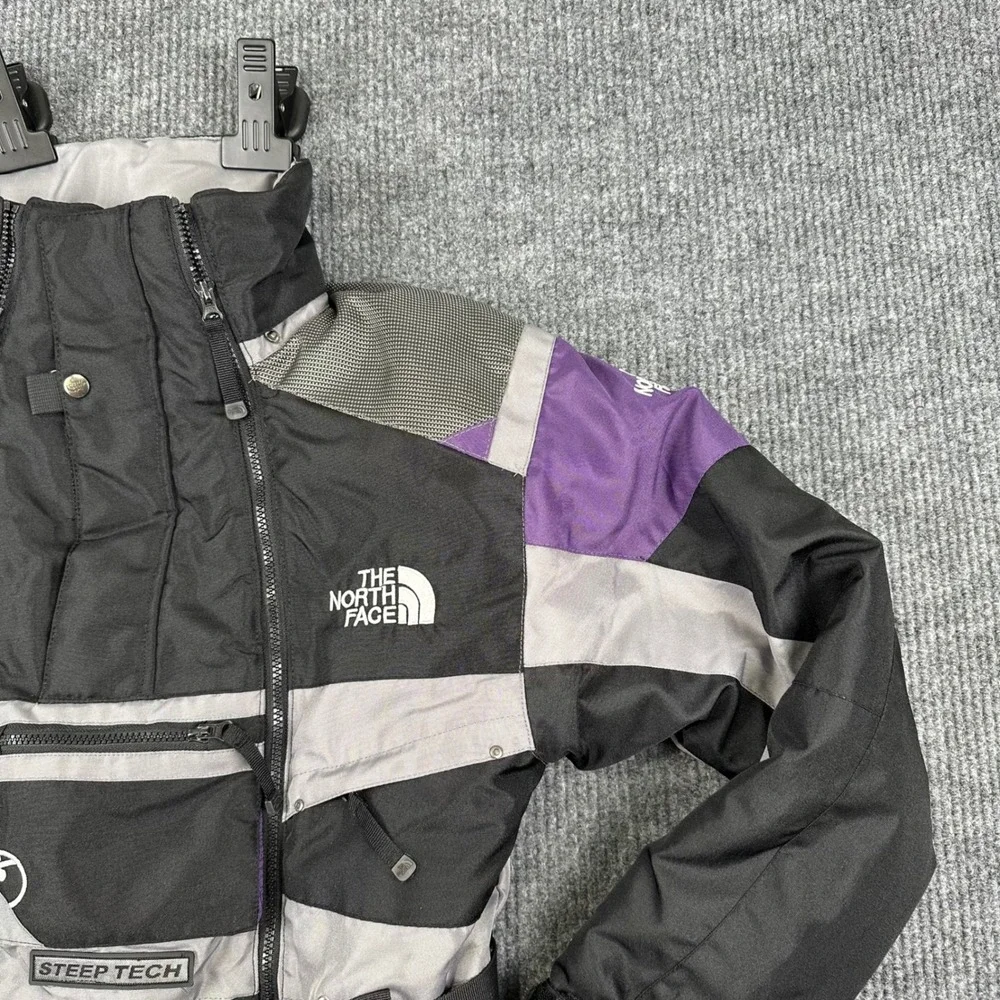 The North Face Steep Tech Scot Schmidt Ski Jacket Mens Small‎ Black Gray Purple